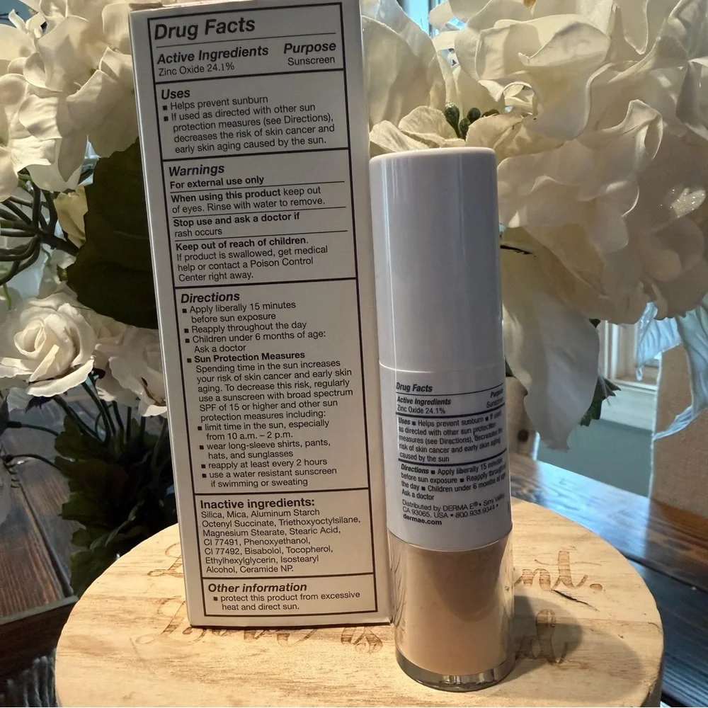 New DERMA-E Essentials Sun Protection Mineral Powder SPF 30 NEW 0.16 oz